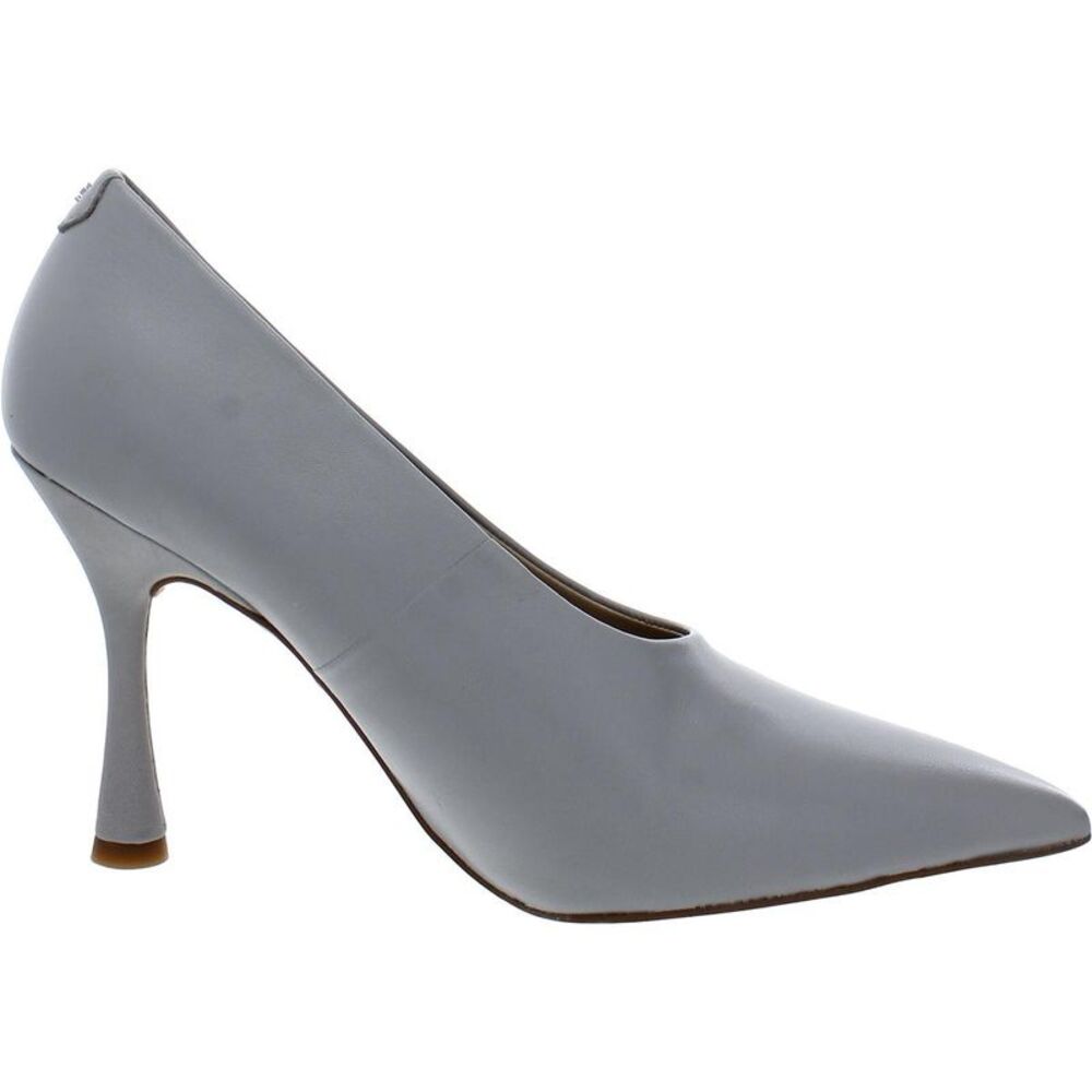 Sam Edelman Womens Hilton Gray Leather Pointed Toe Dress Heels Shoes - Picture 2 of 3